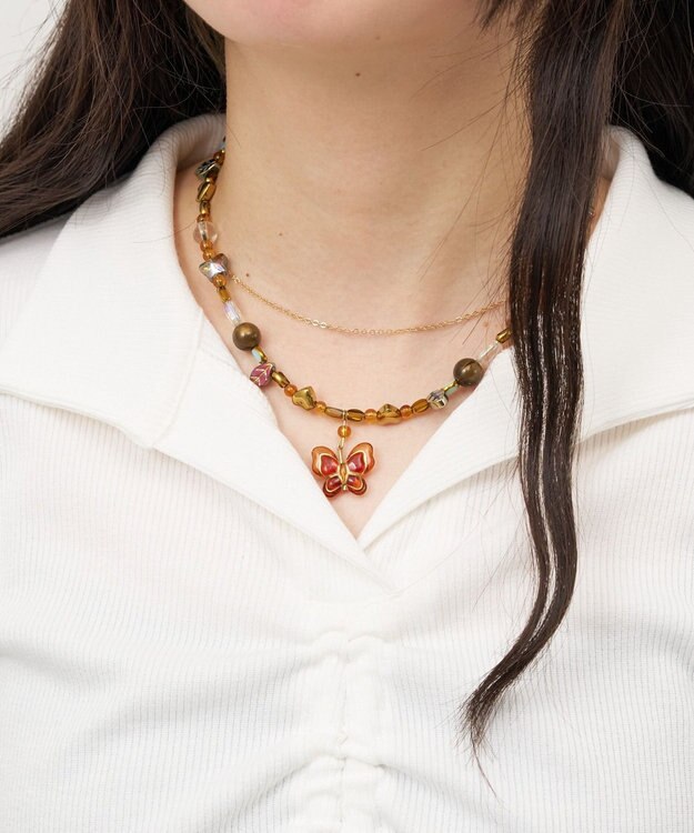 WEGO Lビンテージストーンネックレス 柄2