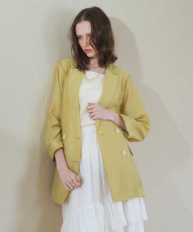 YECCA VECCA シアーテーラードジャケット