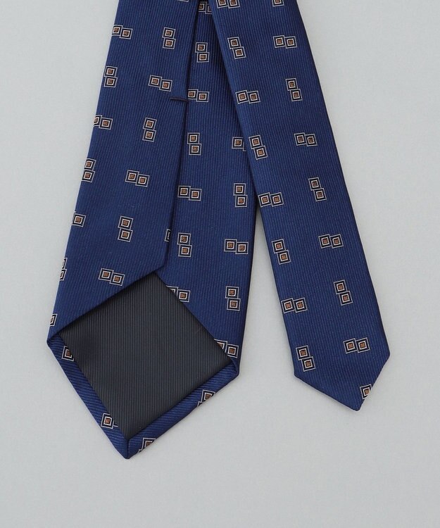 GOTAIRIKU 日本縫製/オリジナル柄【Fermo Fossati】ネクタイ_小紋柄 ネイビー系8