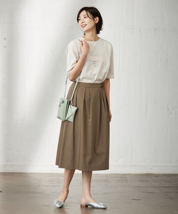 J.PRESS LADIES ロゴ Tシャツ ベージュ系