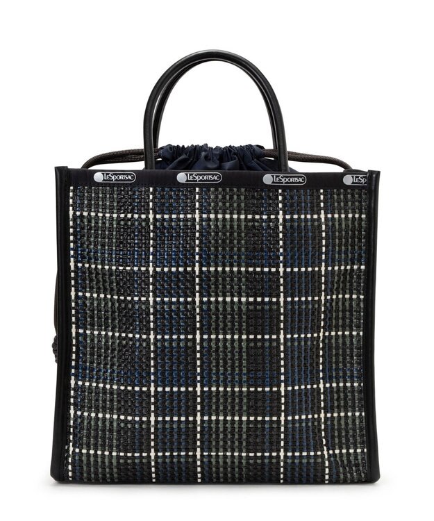 LeSportsac WOVEN MED DRAWST TOTE/マルチメッシュノワール マルチメッシュノワール