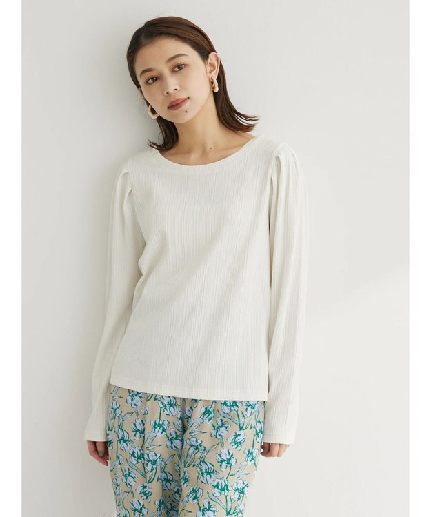 Green Parks 前後２ＷＡＹパワショルリブプルオーバー Ecru