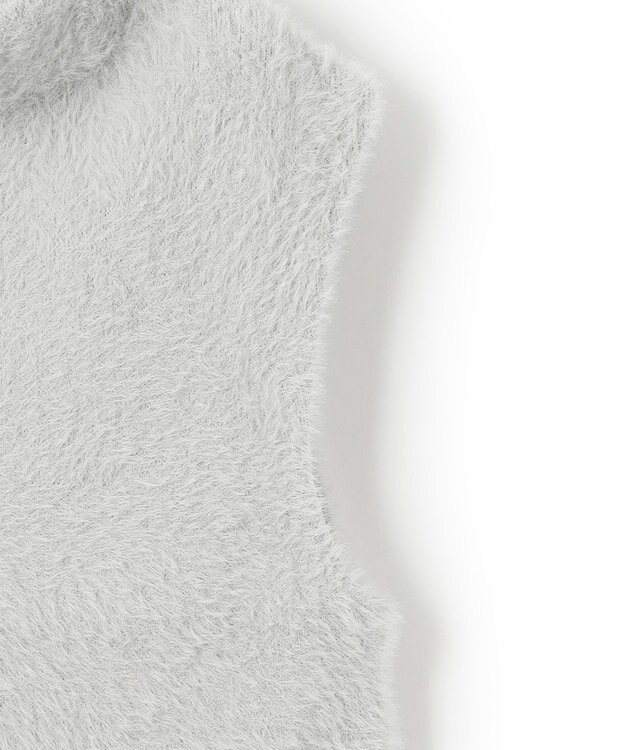 ICB ヘアリーショートジレ ライトグレー系