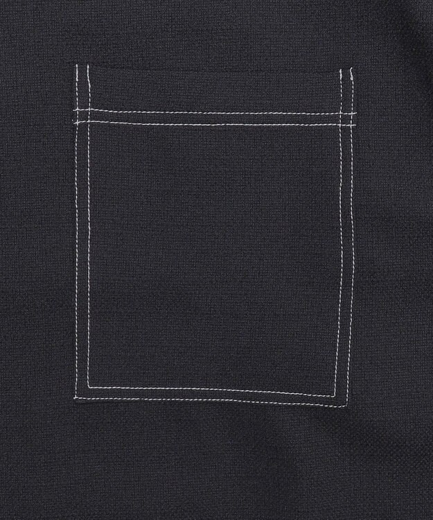 WEGO 【ユニセックス着用ITEM/MLサイズ展開】カラーステッチシャツジャケット ブラック