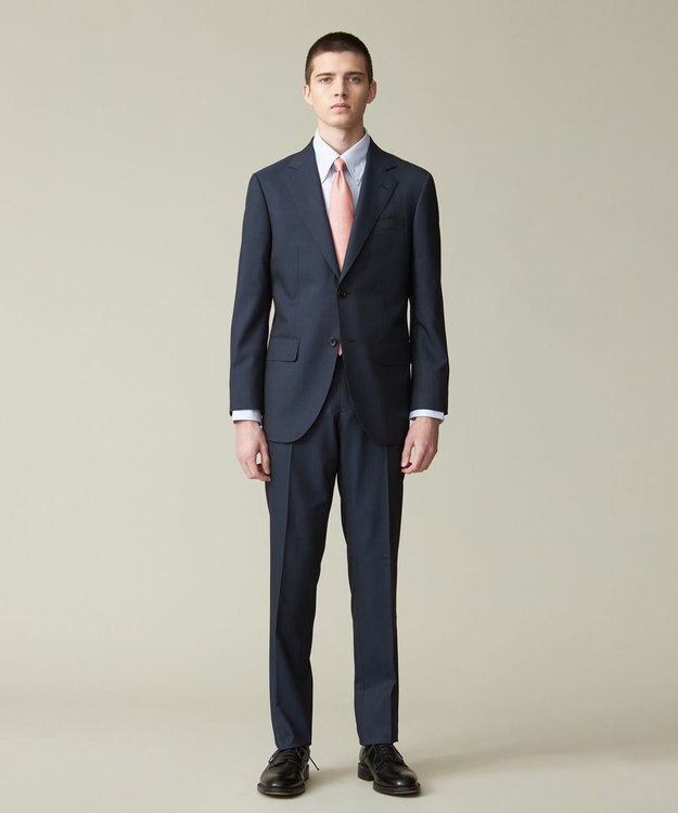 J.PRESS MEN 【ESSENTIAL CLOTHING】インディゴルック マイクロヘリンボーン スーツ ダルブルー系1