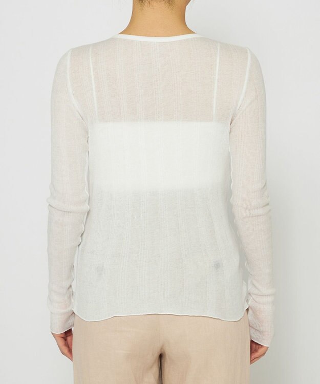 uncrave 【手洗い可】シアー ランダムリブ カットソー（uncrave STANDARD） オフ