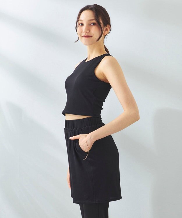 OP／FILA 【Ocean Pacific】ラッシュガード/レギンス付き 水着5点セット ブラック