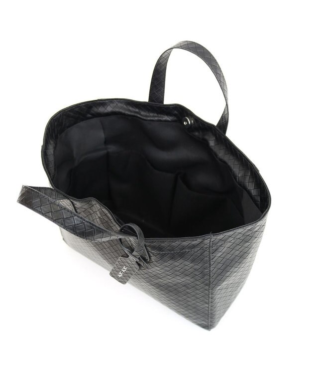 UNBILLION カシュカシュ cachecache / メッシュエンボスA4ショッパートート ブラック