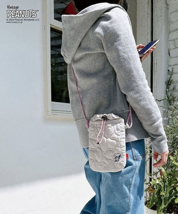 ROOTOTE 8405【スヌーピー】IP.ベビールー.キルト.ピーナッツ-9Q 03：グレー