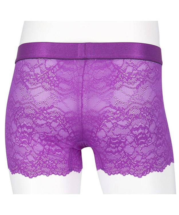 WACOAL MEN ボクサーパンツ 【レースボクサー】 美しさと快適さを追求 通気性 前閉じ WT3822 /ワコールメン パープル
