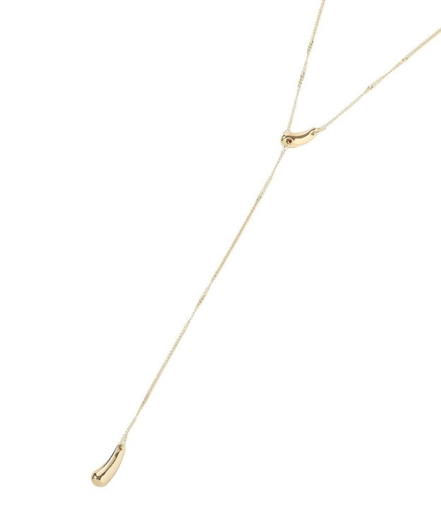 YECCA VECCA ドロップパーツスライドラリエット Gold