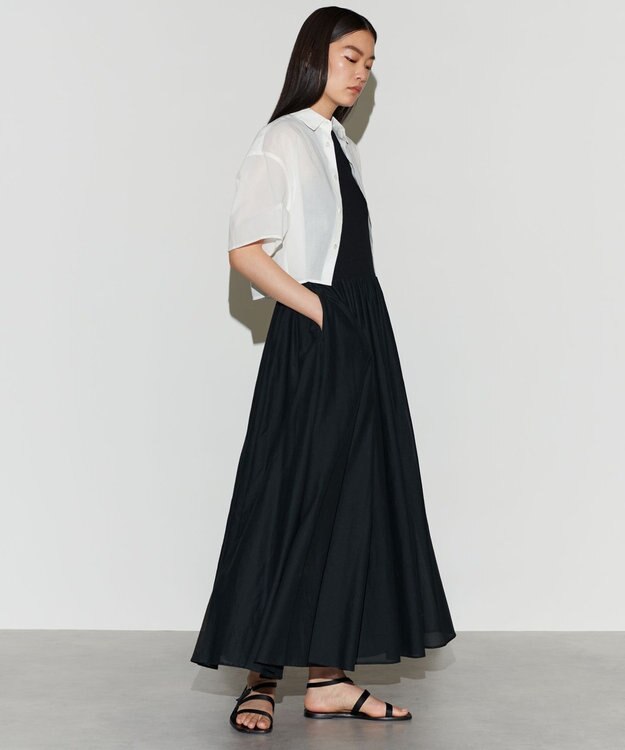 NAVE 【Nave 　洗える】シアークロップド シャツ ホワイト系