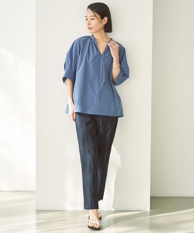 UNFILO FINE MOVE テーパードパンツ [WEB限定]ネイビー