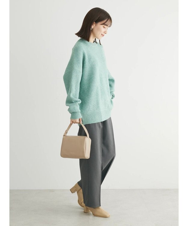 Green Parks ・Ｐｅｔｉｔ　Ｆｌｅｕｒ　ラメ＆スパンコールニット Green