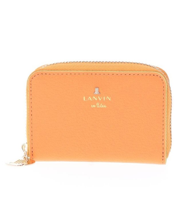 LANVIN en Bleu リム カードケース オレンジ