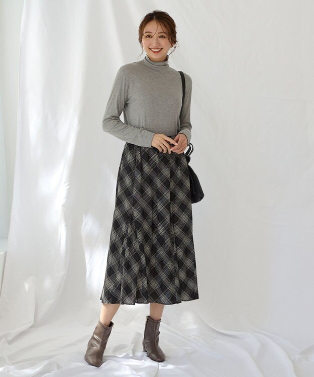 ANY シアータートルネック TOPグレー