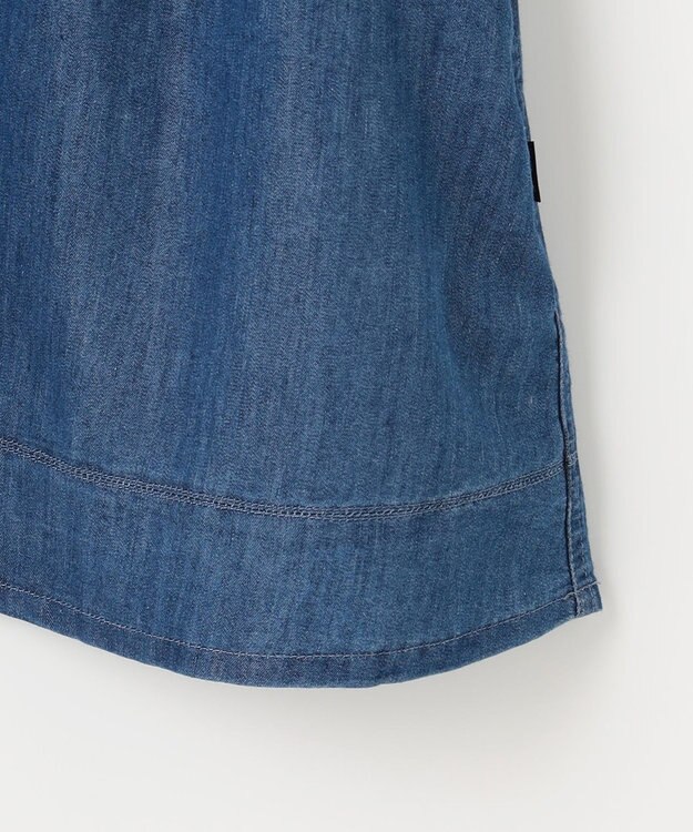 組曲 KIDS 【100㎝】レースコンビデニム ワンピース ブルー