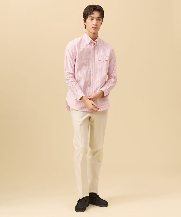 J.PRESS MEN 【IVY SHIRTS / 8色展開】オックスフォードオーバル シャツ /B.D. ピンク系