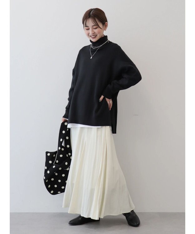 AMERICAN HOLIC バイパチタートルネックニットプルオーバー Black