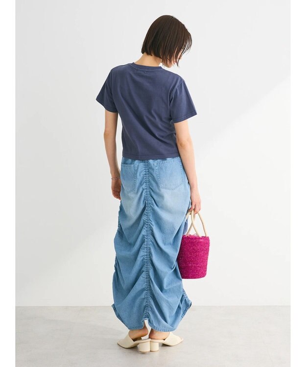 Green Parks ・Ｄｏｕｂｌｅ　Ｆｌａｇｓウ゛ィンテージライクプリントＴ Navy