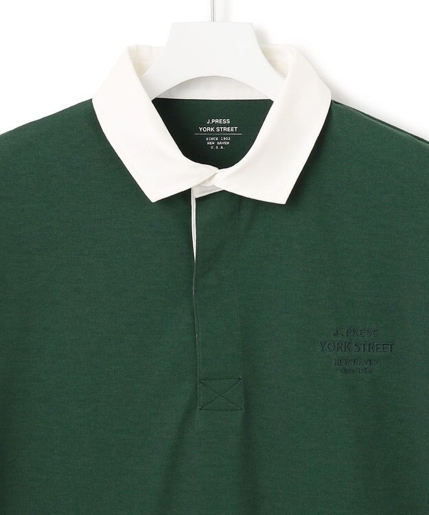 J.PRESS YORK STREET 【UNISEX】オーバーシルエットラガーシャツ ダークグリーン系