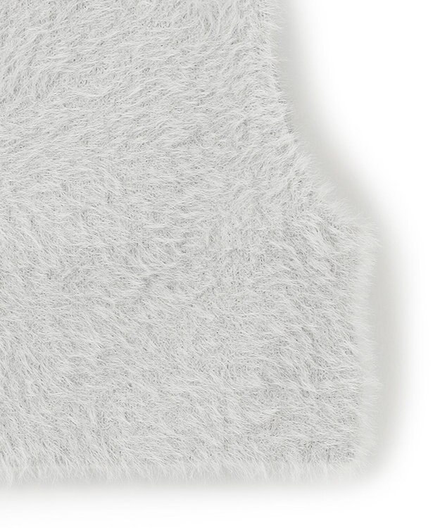 ICB ヘアリーショートジレ ライトグレー系