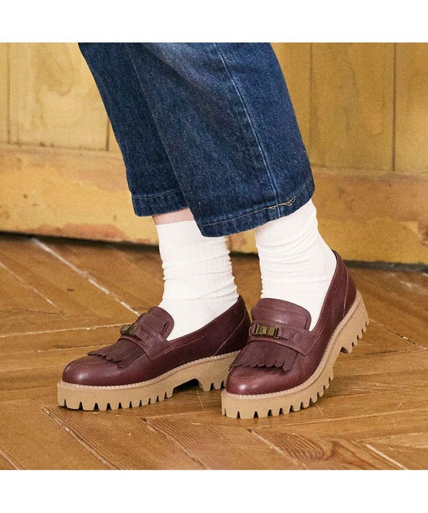 ing <ing>ビンテージアクセントローファー