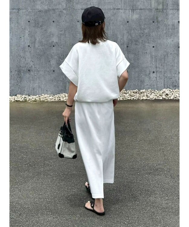 Green Parks 裾ドロストポンチプルオーバー Off White