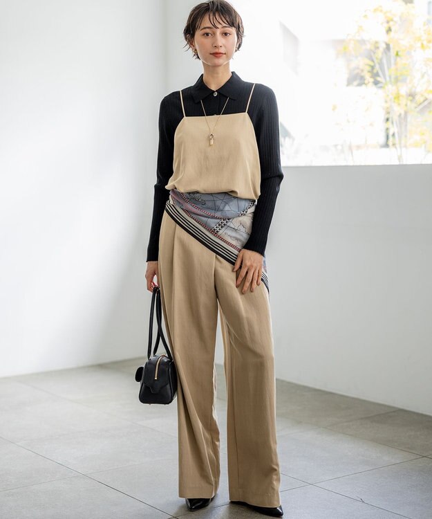 23区 【先行予約】ドレープツイル 2WAY キャミソール ベージュ系