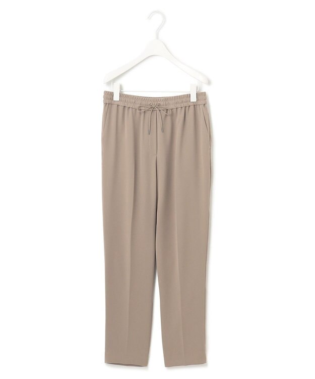 ICB 【洗える】 ライトダブルクロス ドロストパンツ ライトモカ系