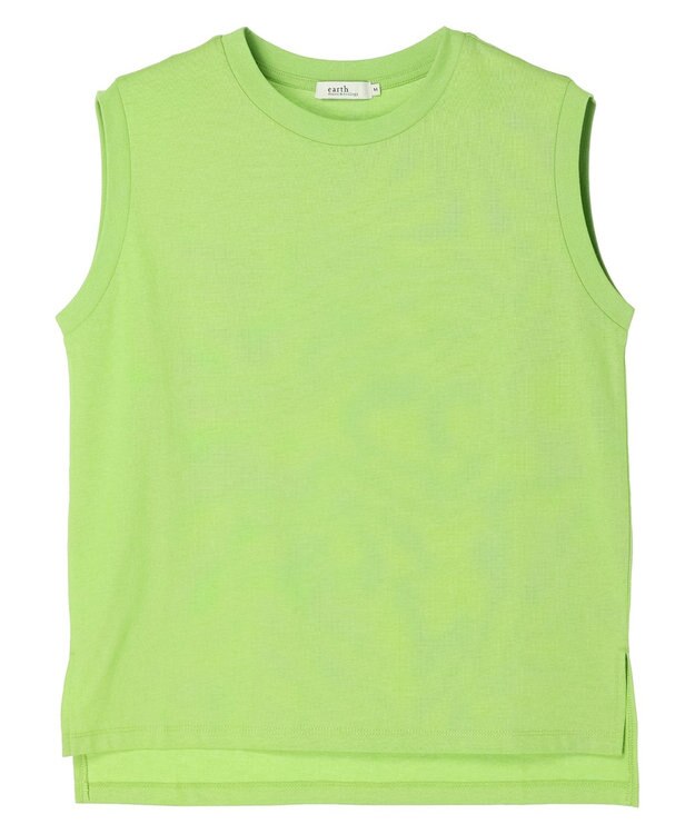 earth music&ecology ノースリーブカットソー（汗じみ防止） Pistachio
