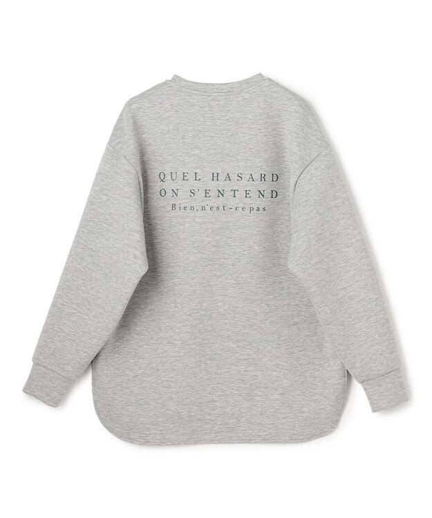 UNFILO BEAUTY FORM JERSEY 刺繍ロゴ プルオーバー TOPグレー