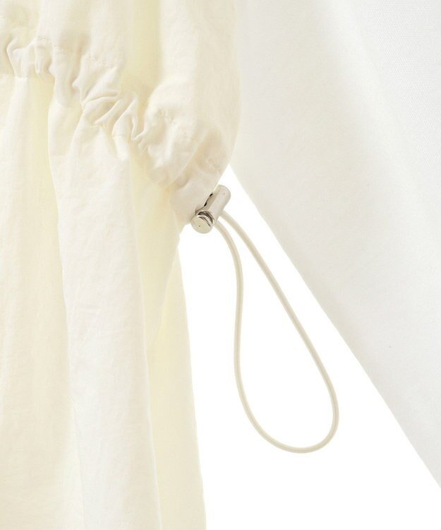 Green Parks ナイロンドッキングドロストプルオーバー Ecru