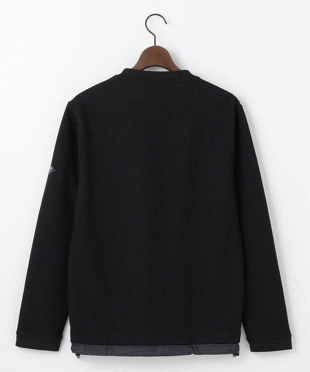 JOSEPH ABBOUD MOUNTAIN 【吸水速乾/通気性】ハイゲージワッフル Ｔシャツ ブラック系