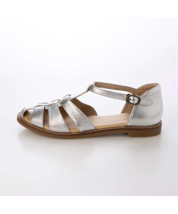 ing <ing>【WEB限定】グルカフラットサンダル シルバー