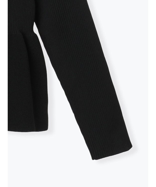 Te chichi 前後2WAYペプラムカーディガン ブラック