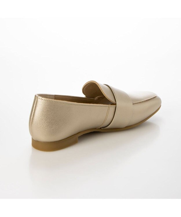 ing <ing>【WEB限定】レザーベルトローファー ゴールド