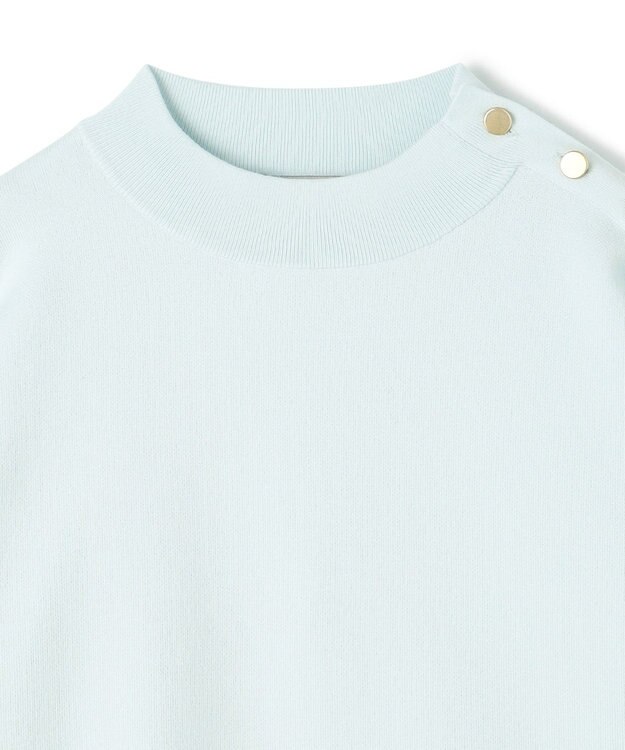 UNFILO 肩釦ハイネックニット ミント