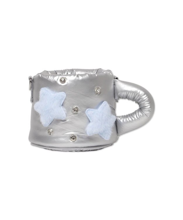 WEGO 【痛バ＆推し活グッズ】きらふわCAFEぬいマグ痛ショルダー シルバー