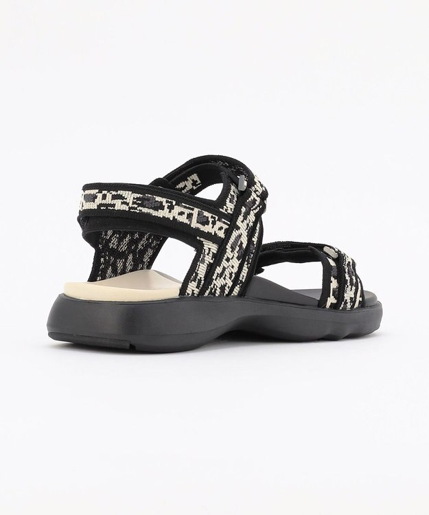 steppi ナロー ストラップ スポーツサンダル レオパード