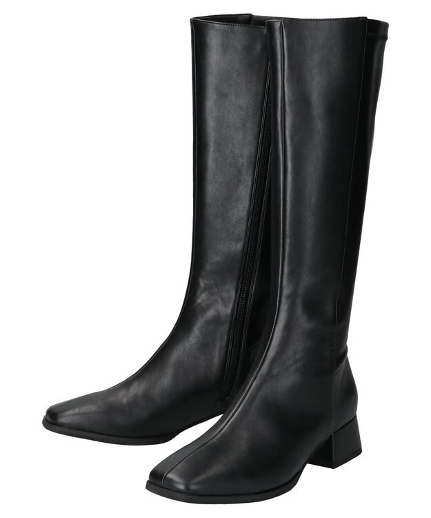 earth music&ecology ＯＲｉｅｎｔａｌ　ＴＲａｆｆｉｃ　ロングブーツ Black