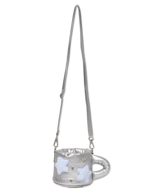 WEGO 【痛バ＆推し活グッズ】きらふわCAFEぬいマグ痛ショルダー シルバー