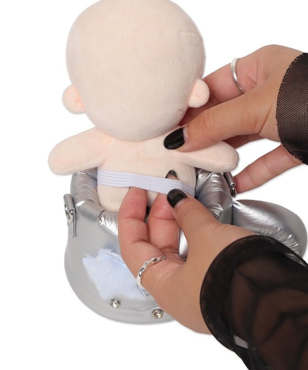 WEGO 【痛バ＆推し活グッズ】きらふわCAFEぬいマグ痛ショルダー シルバー