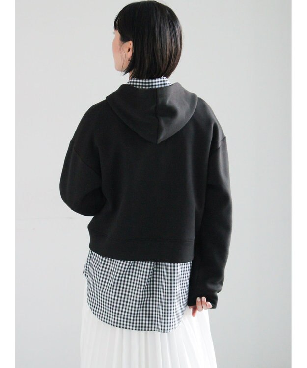 Te chichi ダンボールジョーゼットフーディー ブラック