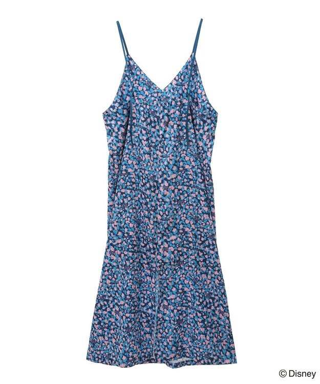 Green Parks ミッキー＆フレンズ／ジャガードキャミワンピース Blue