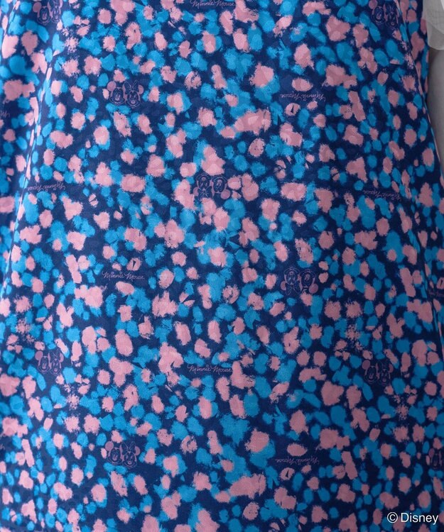 Green Parks ミッキー＆フレンズ／ジャガードキャミワンピース Blue