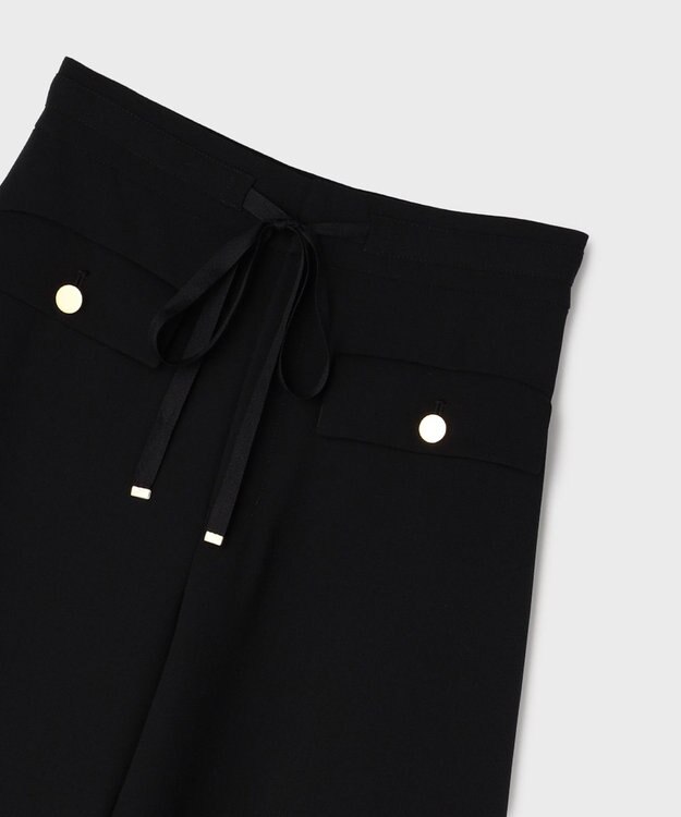 GRACE CONTINENTAL ワイドフレアパンツ ブラック