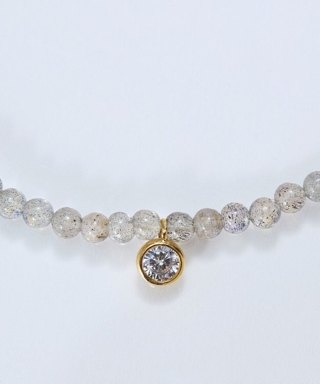 Phoebe ウィスパーストーンブレスレット　グレー/天然石 グレー