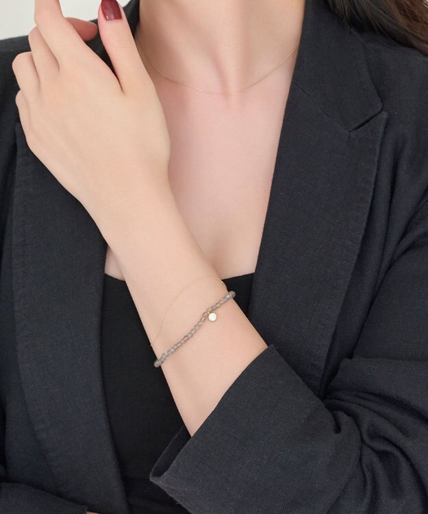 Phoebe ウィスパーストーンブレスレット　グレー/天然石 グレー