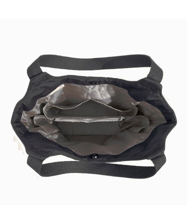 ROOTOTE 1331【仕切り+自立+撥水】LT.ラウンド.パルーティ.キルト-C 01：ブラック